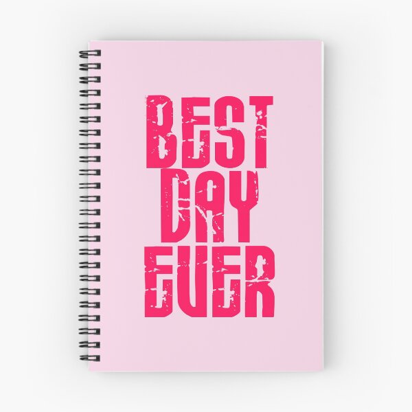 Item preview, Best day Ever - Bright pink - Print designed and sold by Skippingbird.