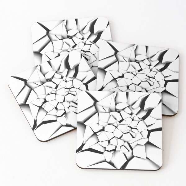 Item preview, Shattered Abstract (white/black) designed and sold by hyproinc.