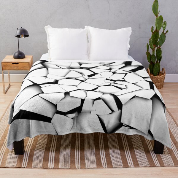 Item preview, Shattered Abstract (white/black) designed and sold by hyproinc.