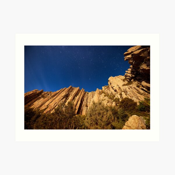 Moonlit Amphitheatre, Southern Tasmania Art Print