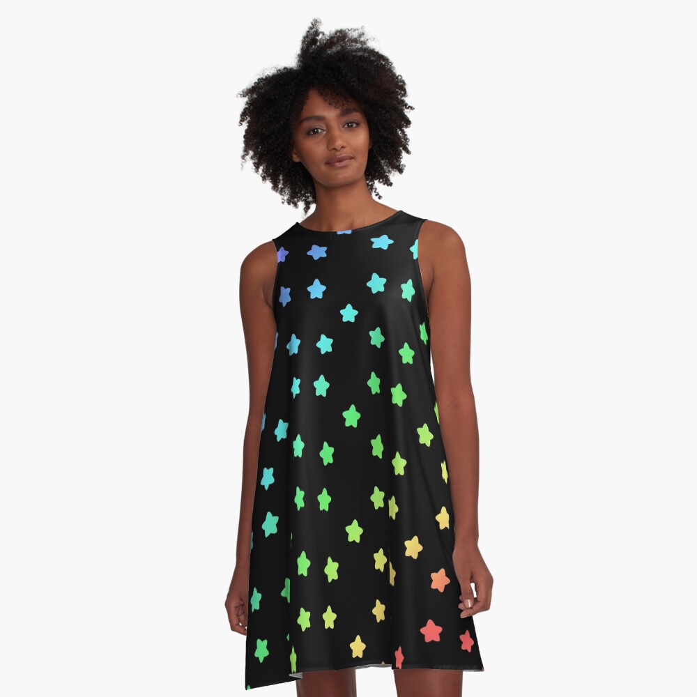 Vista previa del artículo con la obra «Vestido acampanado», diseñado y vendido por BiscuitSnack.
