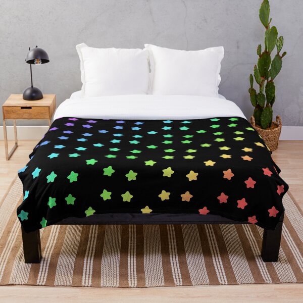 Item preview, Patrón de estrellas del arco iris negro designed and sold by BiscuitSnack.
