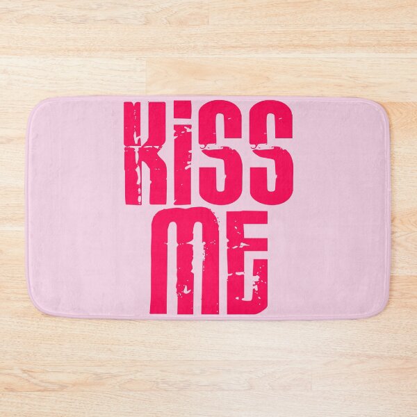 Item preview, Kiss me - Bright pink - Print designed and sold by Skippingbird.