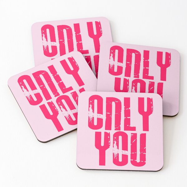Item preview, Only you - Bright pink - Print designed and sold by Skippingbird.