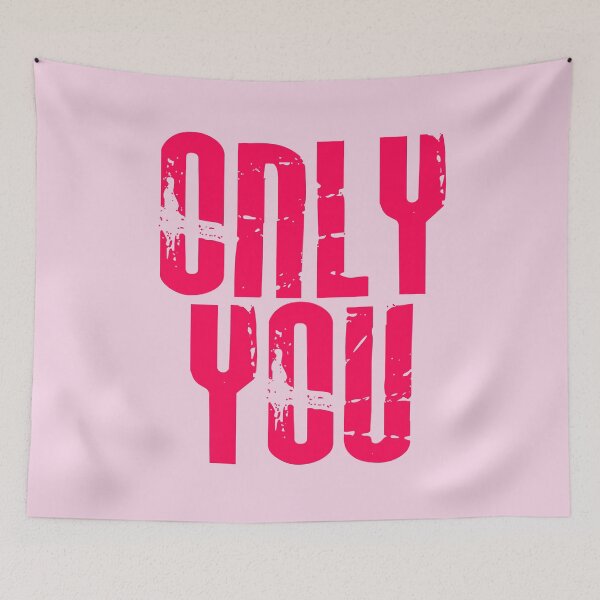 Item preview, Only you - Bright pink - Print designed and sold by Skippingbird.