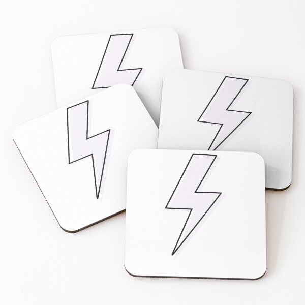 Item preview, White lightning bolt designed and sold by Cssens.
