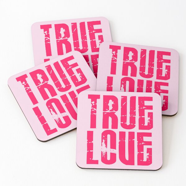 Item preview, True Love - Bright pink - Print designed and sold by Skippingbird.