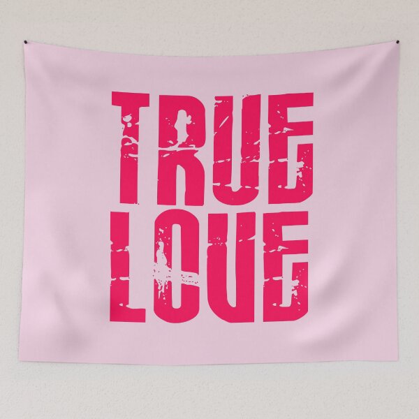 Item preview, True Love - Bright pink - Print designed and sold by Skippingbird.