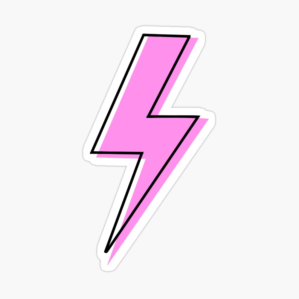 Hot Pink Lightning Bolt Framed Art Print By Cssens Redbubble