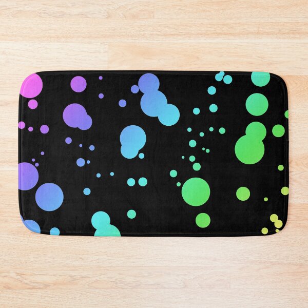 Item preview, Rainbow Spots pattern Black designed and sold by BiscuitSnack.