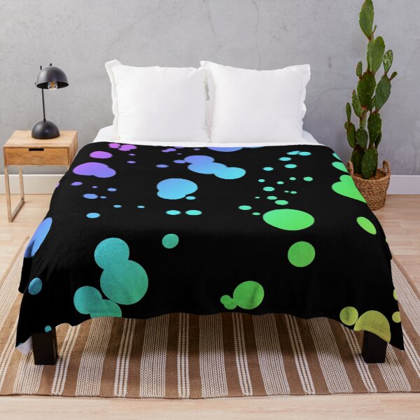 Item preview, Rainbow Spots pattern Black designed and sold by BiscuitSnack.