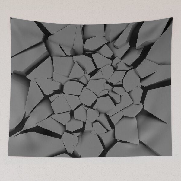 Item preview, Shattered Abstract (gray/black) designed and sold by hyproinc.