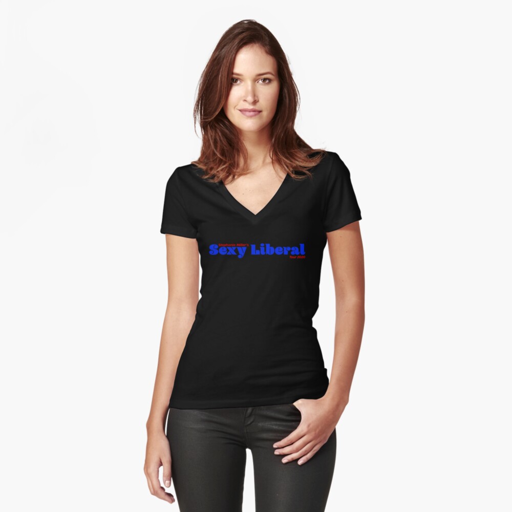 Item preview, Fitted V-Neck T-Shirt designed and sold by SMShow.