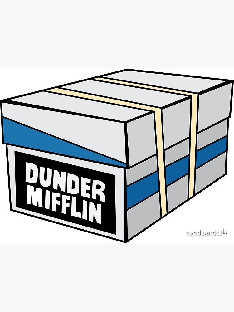 The Office Dunder Mifflin Logo Paper Drink Coasters Set of 6