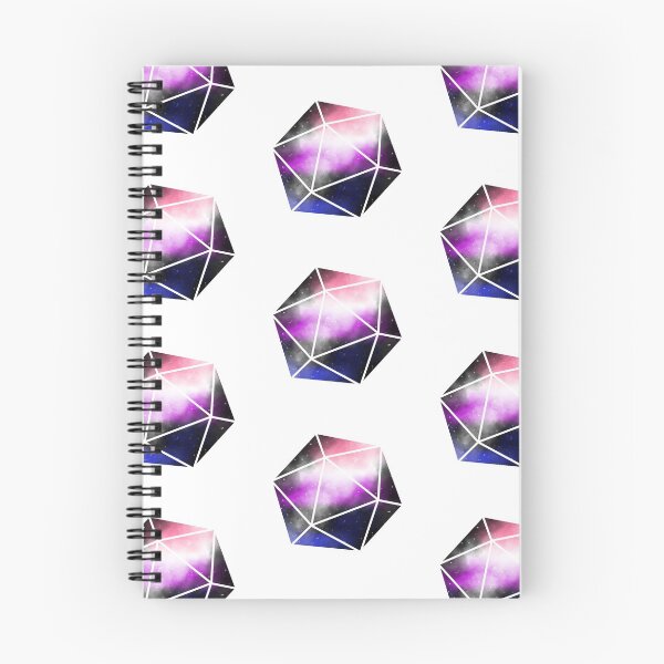 Item preview, LGBTQ+ D20 Dice- Genderfluid Galaxy designed and sold by Glitch4Nov.