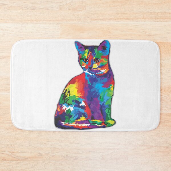 Item preview, Colorful Rainbow Cat designed and sold by Rickann.