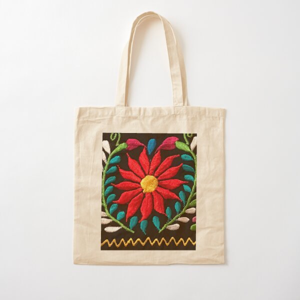 Spanish Flowers Cotton Tote Bag