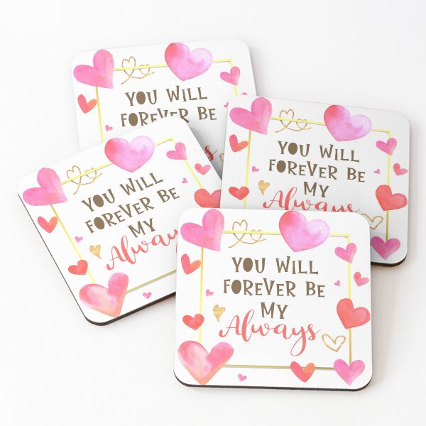 Item preview, You Will Forever Be My Always, Valentine's Day Gift designed and sold by Vintage-Artwork.