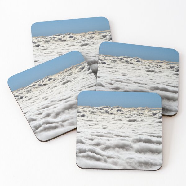 Fluffy Cloudscape Coasters (Set of 4)