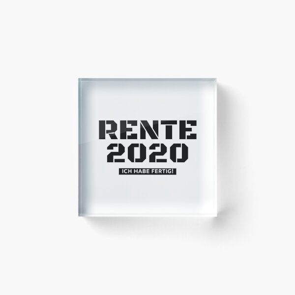 Artikelvorschau, Rente 2020 Ich habe fertig! Geschenk, Rentner, Ruhestand, Pension entworfen und verkauft von Rautee.