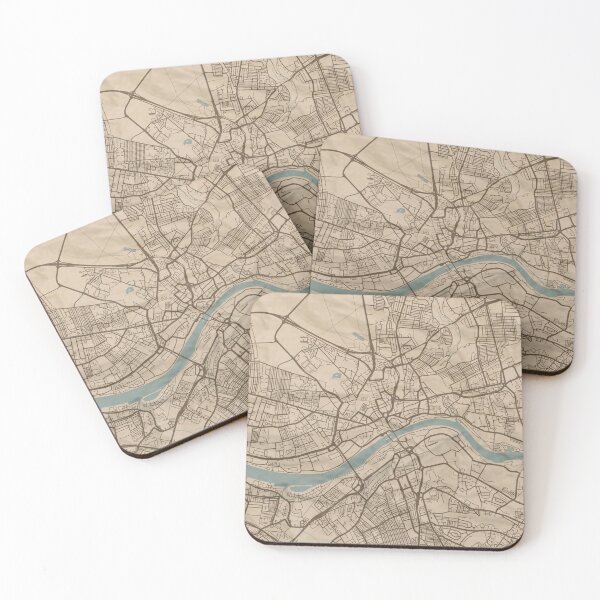 Item preview, Newcastle-upon-Tyne Sepia Map designed and sold by CPTVDesign.
