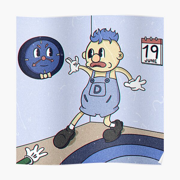 Rubberhose Don't Hug Me I'm Scared Poster