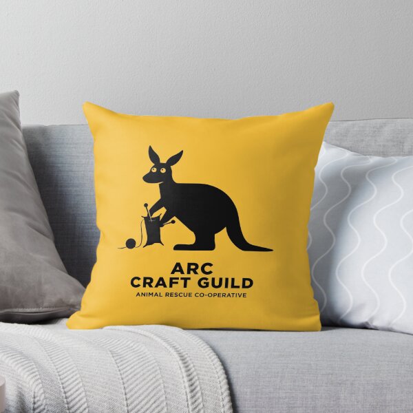 ARC Craft Guild gear: Pillows, Hangings, Stickers! Stuff for your pool room or shelter Throw Pillow
