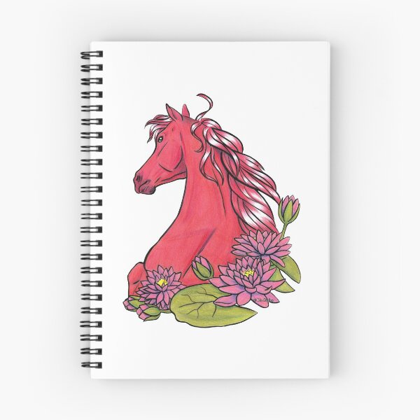 Item preview, Ruby Horse With Water Lilly  designed and sold by Elizabeth Staley.