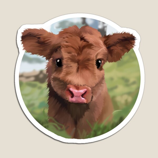 Cute Fluffy Cows Magnet By Bitter Sweet G Redbubble