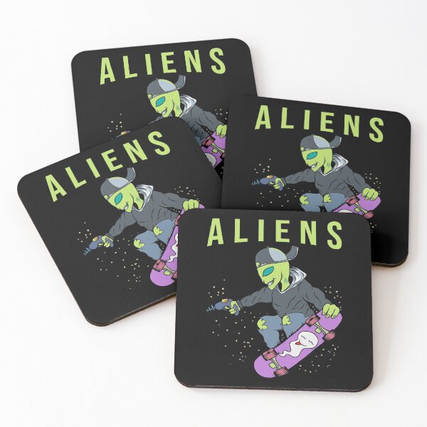 Item preview, Aliens Skate Too designed and sold by Alchemytshirts.