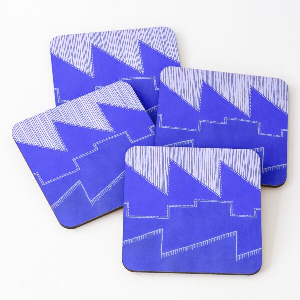 Item preview, Factory Skyline - Blue designed and sold by Sally Cummings.