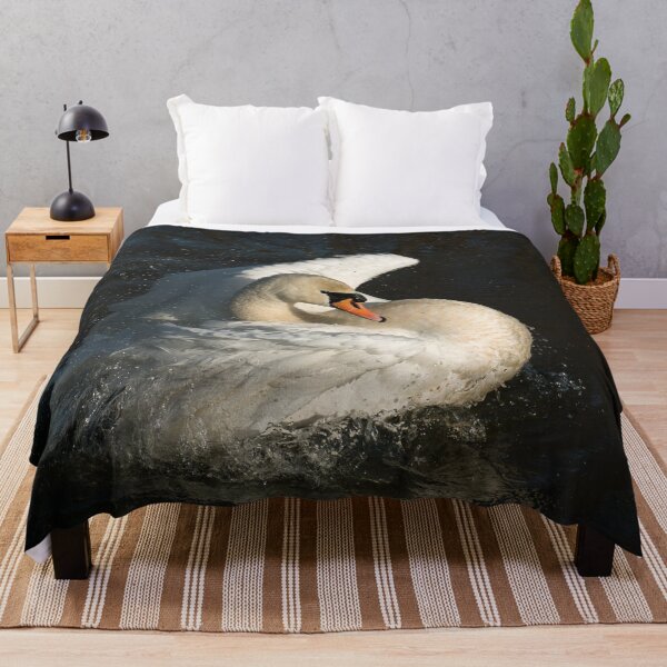 Item preview, Mute Swan Bathing designed and sold by Sue Robinson.