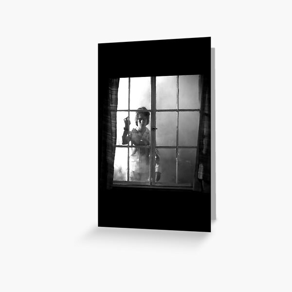 Salems Lot Floaty Window Creepy Kid. Greeting Card