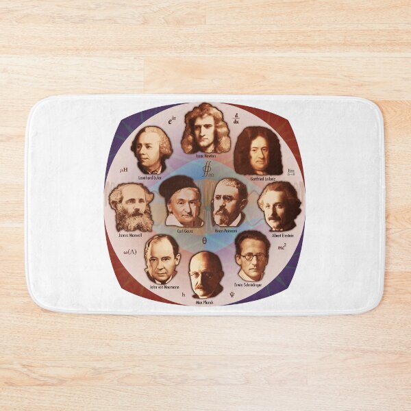 Item preview, Some Math, Physics, and Quantum Mechanics Greats designed and sold by Brad Ormand.