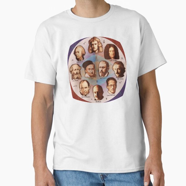 Some Math, Physics, and Quantum Mechanics Greats Classic T-Shirt