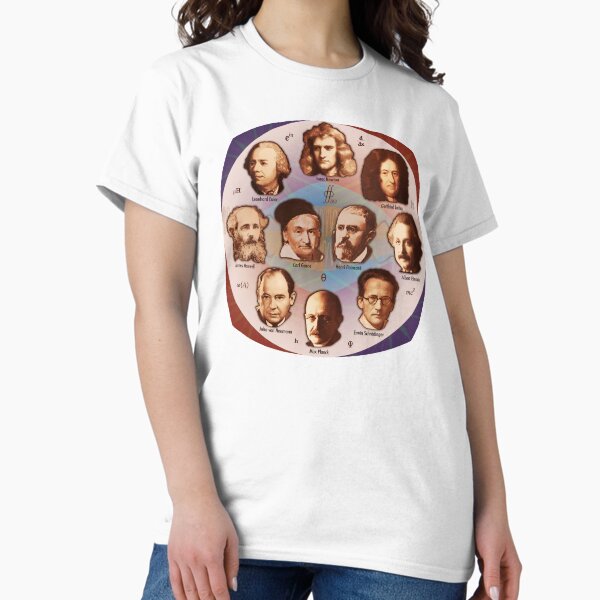 Some Math, Physics, and Quantum Mechanics Greats Classic T-Shirt