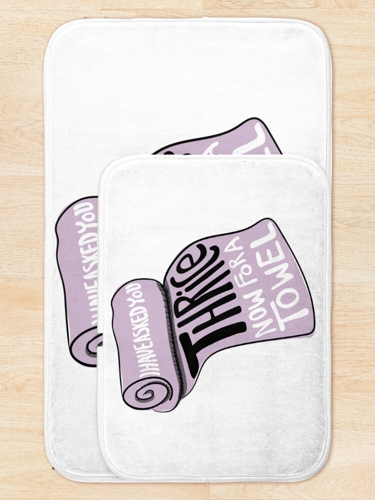 Alternate view of I Have Asked You Thrice Now For A Towel - A Frustrated David to Stevie on Schitt's Creek Bath Mat