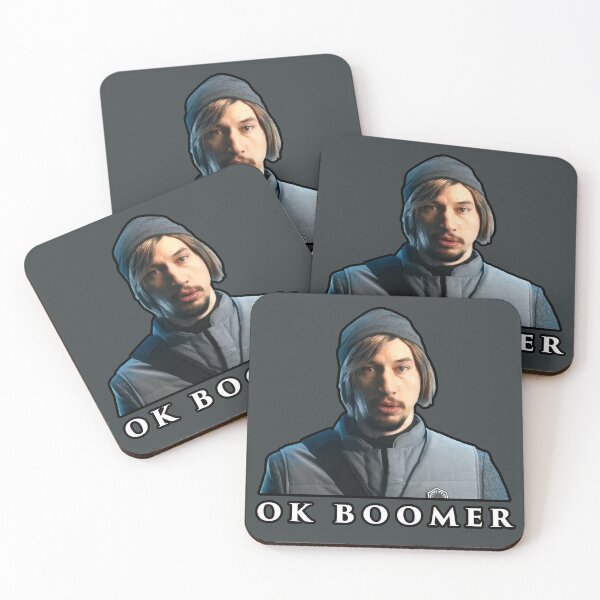 Item preview, OK BOOMER Adam Driver Randy the Intern Cutout Meme designed and sold by goon-squad.