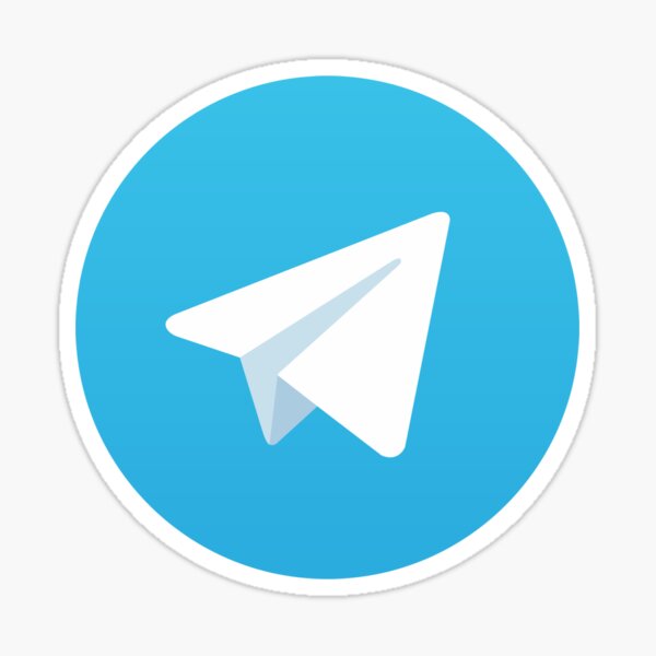 Telegram Logo Sticker | ubmtquan1.org.vn