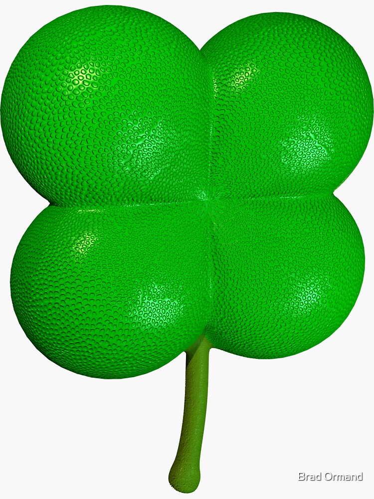 Lucky 4-Leaf Clover 3D by BradOrmand