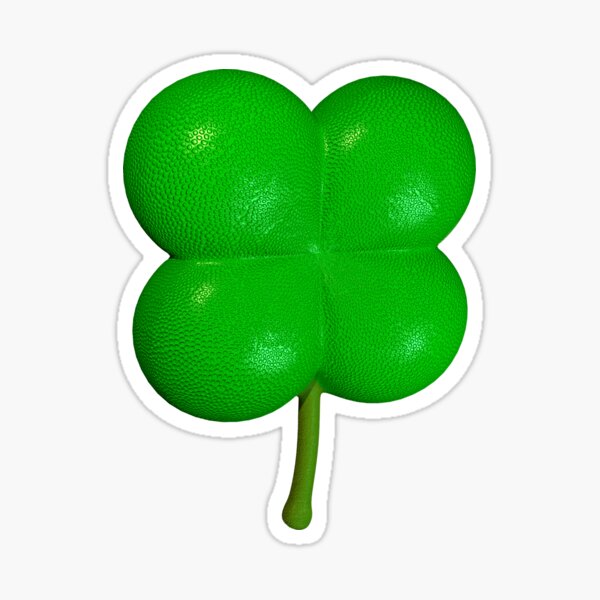 Lucky 4-Leaf Clover 3D Sticker