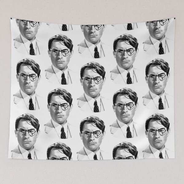 Item preview, Atticus (black and white) designed and sold by WaffleTallest.