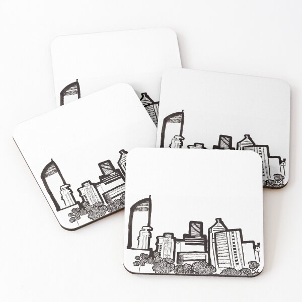 Item preview, Brisbane City Skyline - View from Kangaroo Point designed and sold by Annalee Beer.