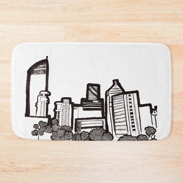Item preview, Brisbane City Skyline - View from Kangaroo Point designed and sold by Annalee Beer.