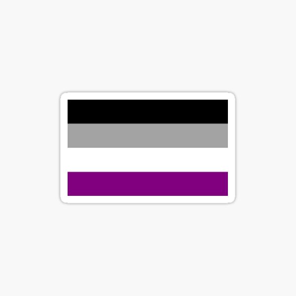 Asexual Pride Flag Sticker  Sticker