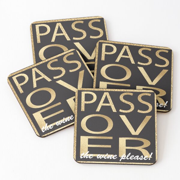 Item preview, Passover the Wine Please Gold Design designed and sold by Eileen Morris.