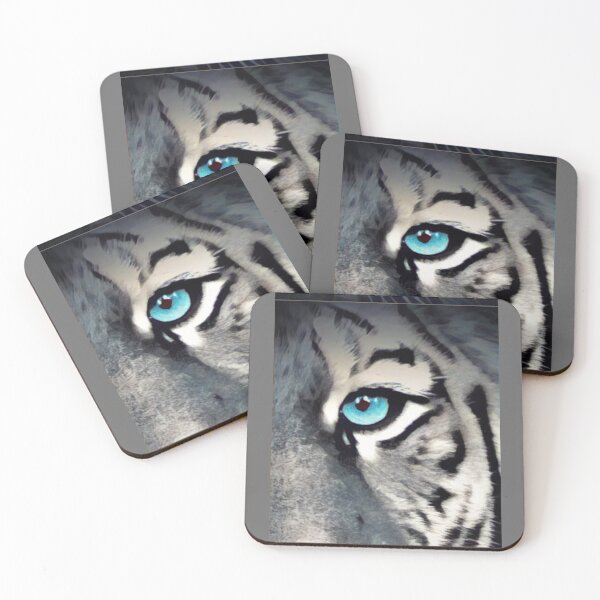 Item preview, White Tiger Eye Beautiful Animal Print designed and sold by lorrinani.
