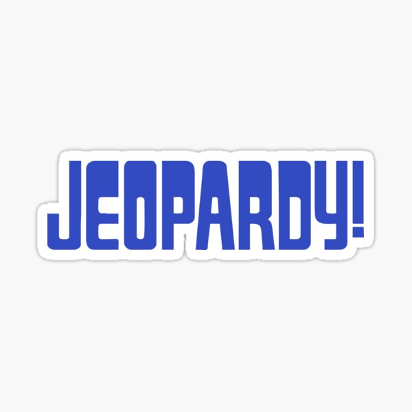 "Best Selling Jeopardy Merchandise" Sticker for Sale by florassoela