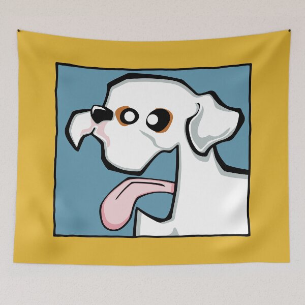 Item preview, Boxer - White (Face) YELLOW BG designed and sold by TheChicken.