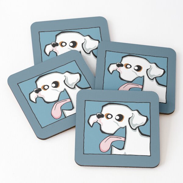 Item preview, Boxer - White (Face) BLUE BG designed and sold by TheChicken.